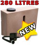 NEW Water Butt 280 Ltr Sandstone FREE Diverter